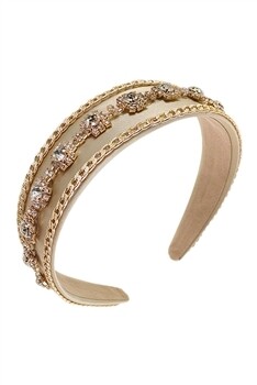 L3460   Glass Drill Chain Headband