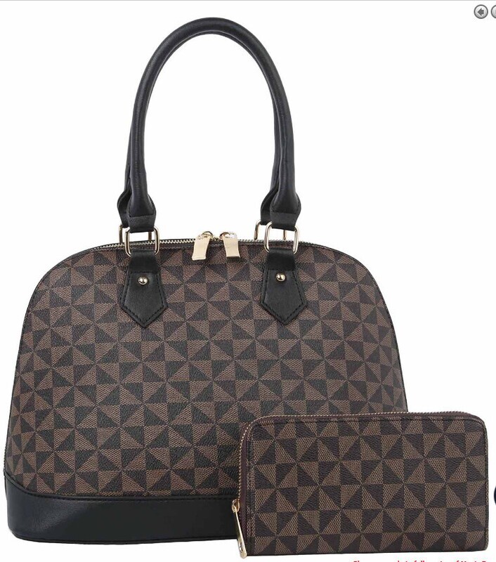 LMN003-1W-BR   Damier Purse   Brown