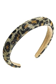 L3123   Animal Pattern Rhinestone Headband
