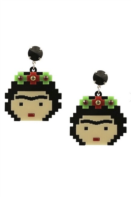 E4024   Frida Acrylic Earrings