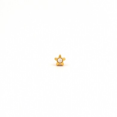 TT-5014        (Tiny Tips)   Gold Plated 4MM Starlite Crystal