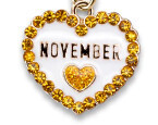 Charm It!   Gold November Birthstone Charm