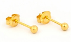 TT-621        (Tiny Tips)   Gold Plated 3MM Ball