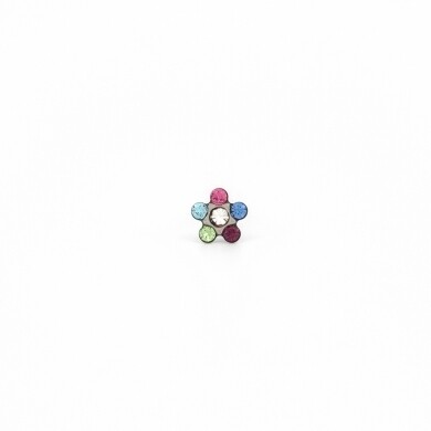 TT-6213W        (Tiny Tips)   Stainless Steel Daisy Rainbow