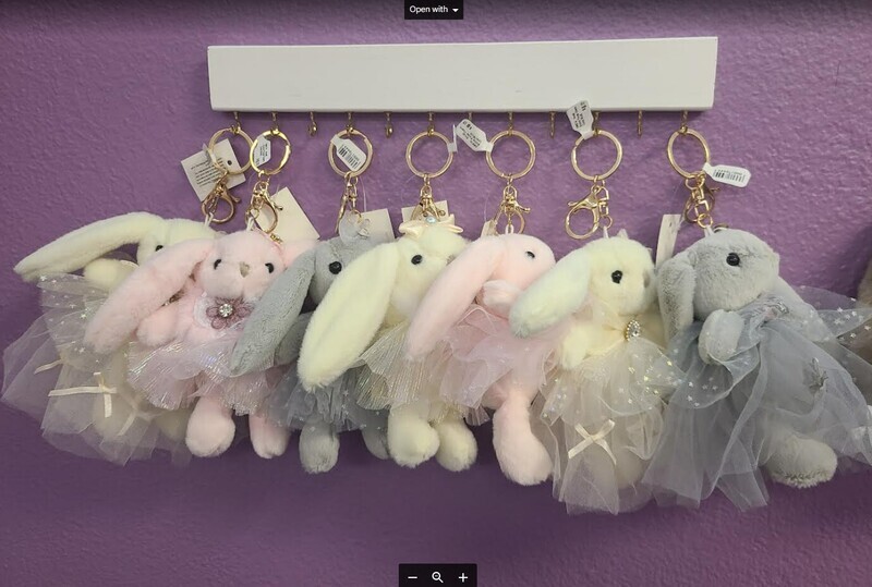 OMK14   Small Bunny Purse Charm   Color:Multi
