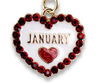 Charm It!   Gold January Birthstone Charm