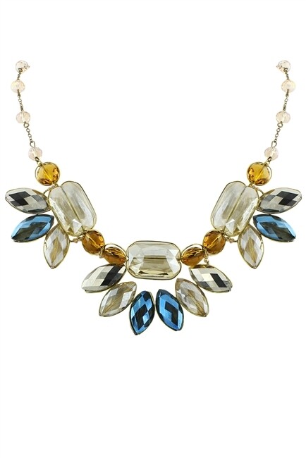 N1821   Crystal Gemstone Necklaces