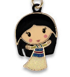 Charm It!   Gold Swivel Mulan Charm