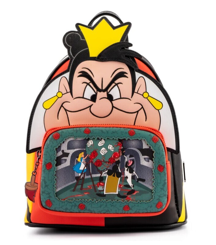 Loungefly   Alice in Wonderland Queen of Hearts Villains Scene Mini Backpack