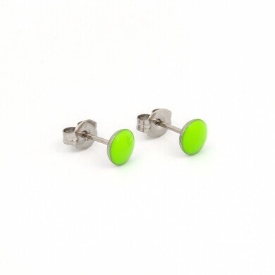 TT-626W        (Tiny Tips)   Stainless Steel Novelty Neon Green