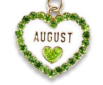 Charm It!   Gold August Birthstone Charm