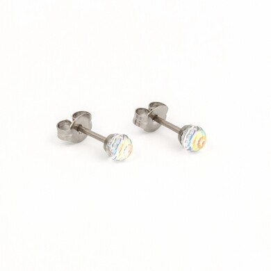 TT-315W        (Tiny Tips)   Stainless Steel AB Crystal Ball