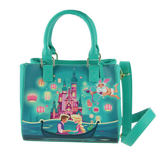Loungefly   Tangled Princess Castle Crossbody Bag
