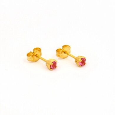 TT-110        (Tiny Tips)   Gold Plated 3MM October Rose
