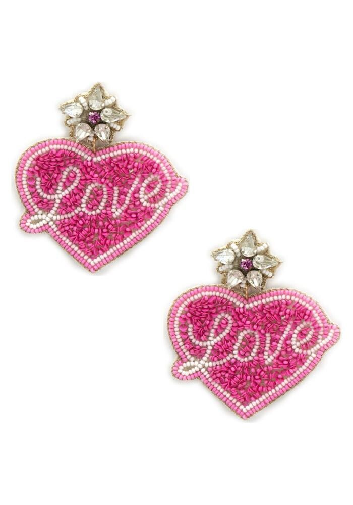 13-5841 Heart W/“Love” Earring
