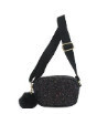 WKBG-104911 Girls Glitter Crossbody Bag W/Pom Pom