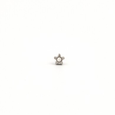TT-5014W        (Tiny Tips)   Stainless Steel 4MM Starlite Crystal