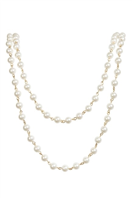N1163-30-GD   Pearl Beaded Necklaces
