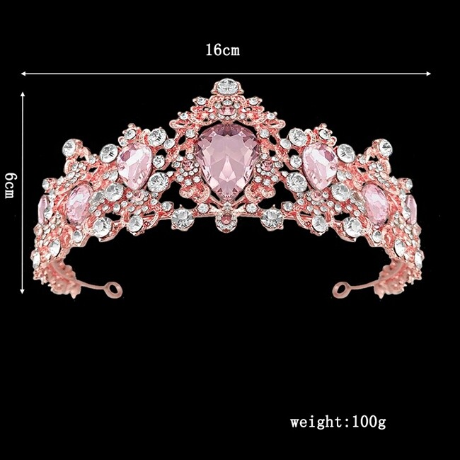 L2976   Floral Rhinestone Tiara