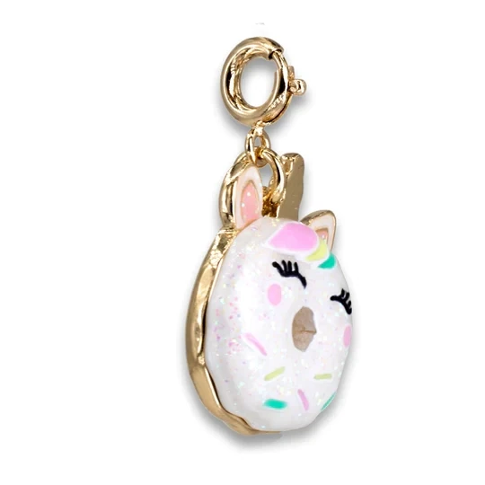 Charm It!   Gold Unicorn Donut Charm