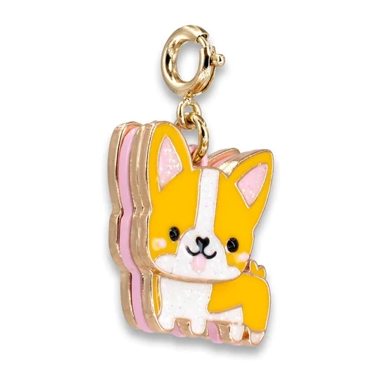 Charm It!   Gold Corgi Charm