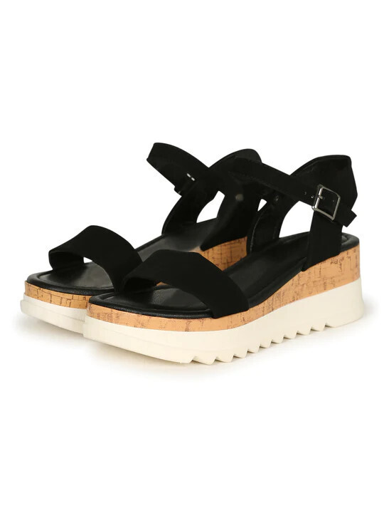 Aday-3   Sandals, Color: Black, Size: 5 1/2