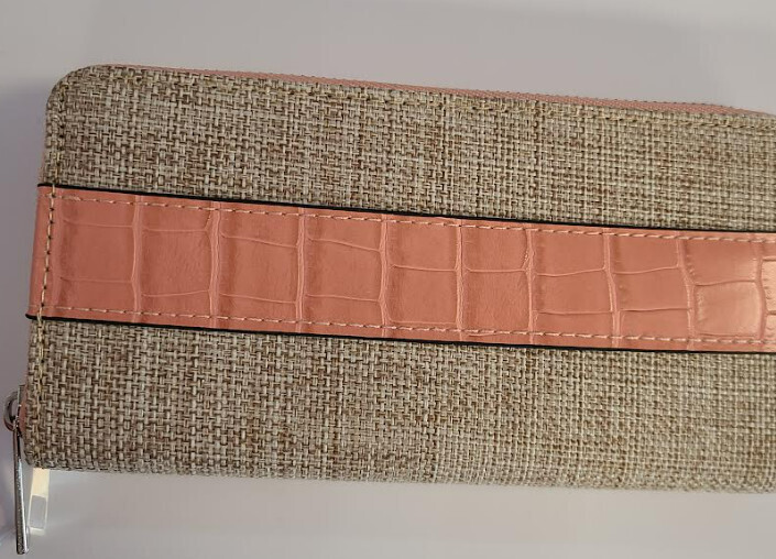 HW00733  Woven Wallet, Color: Pink