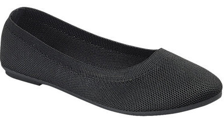Anna-21   Woven Flats, Color: Black, Size: 5