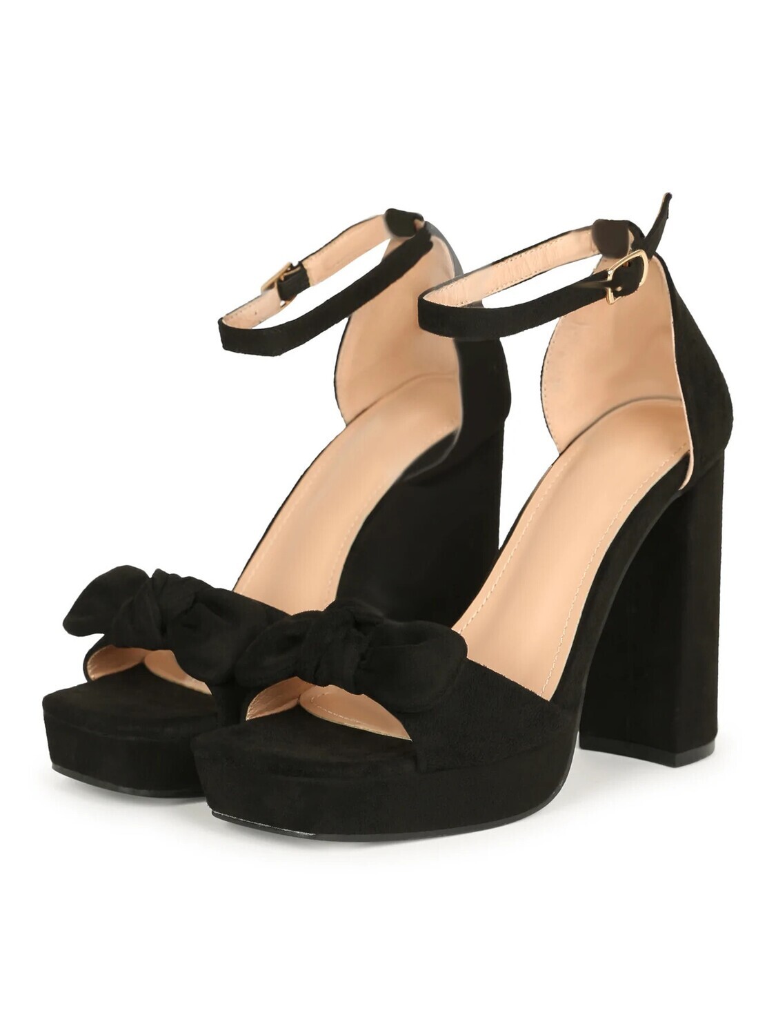 Cifia-1   Platform Heeled, Color: Black, Size: 5 1/2