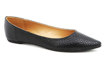 Gypsy-07  Plain Woven Ballerina Flat  , Color: Black, Size: 5 1/2