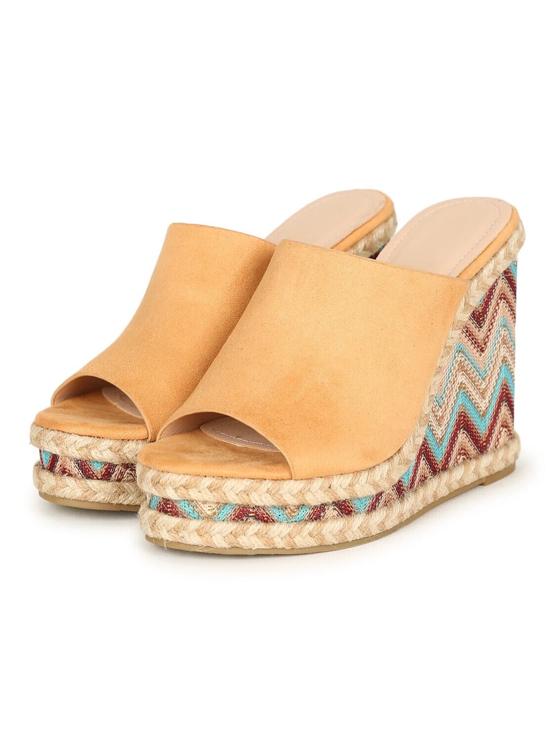Iann-9   Wedges  , Color: Camel, Size: 5 1/2