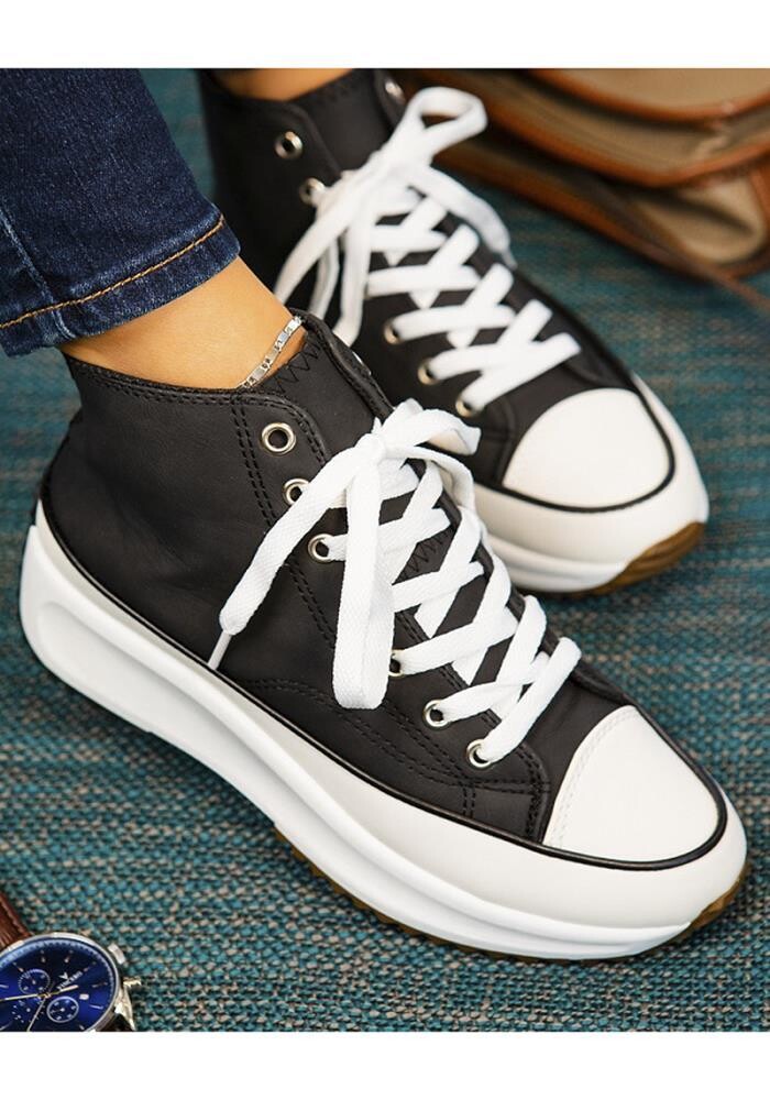 Streetsmart -12   Modern Style Sneakers  , Color: Black, Size: 5