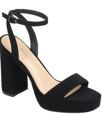 Upside-23   Heeled Sandal, Color: Black, Size: 5