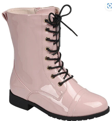 Jalen-01K   Kids Shiny Boot, Color: Pink, Size: 9