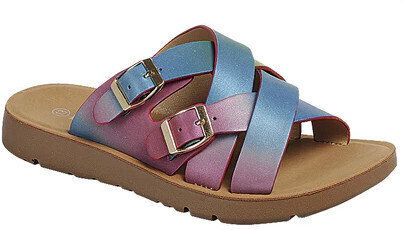 Reform-5K   Kids Strappy Sandals, Color: Rainbow, Size: 9