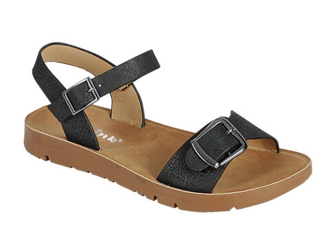 Reform-9K   Kids Buckle Sandals, Color: Black, Size: 9