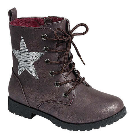 Moto-51KA   Toddler Star Boots, Color: Wine, Size: 4
