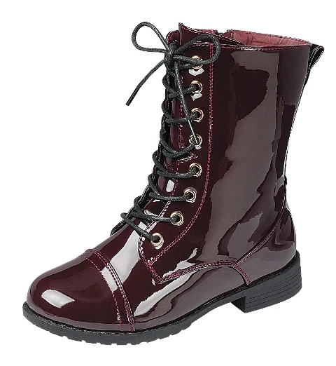 Jalen-01K   Kids Shiny Boot