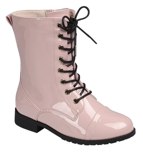 Jalen-01K   Kids Shiny Boot