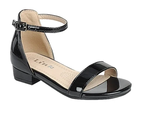 Nataly-06K   Kids Heeled Ankle Strap Sandal