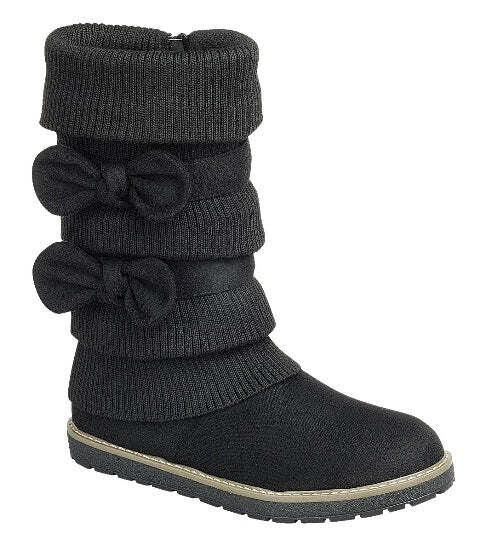 Warm-59K   Kids Boots with Bows