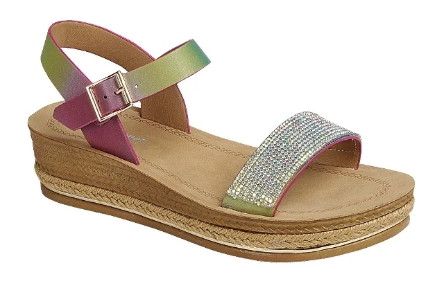 Forward-89   Rhinestone Strap Sandals