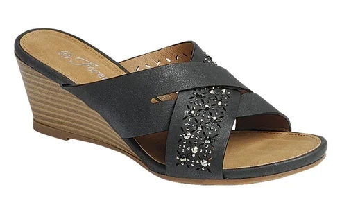 Nita-05  Sparkle Strap Wedge