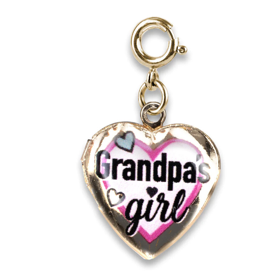 Charm It!   Gold Grandpa&#39;s Girl Locket Charm