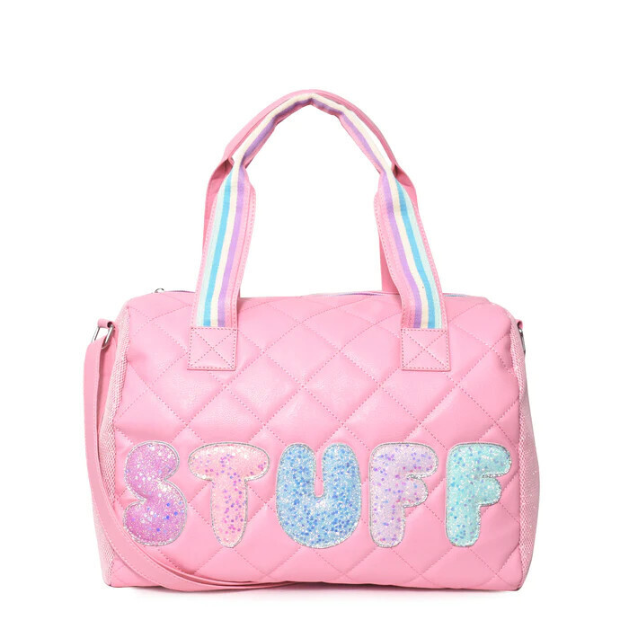 Miss Gwen&#39;s OMG Accessories &quot;STUFF&quot; Quilted Medium Duffle Bag