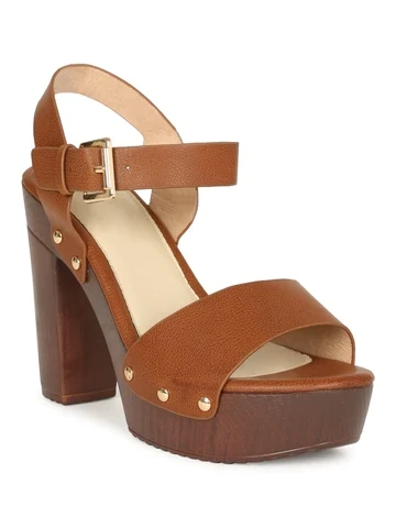 Queen-9   Platform Heeled Sandal   