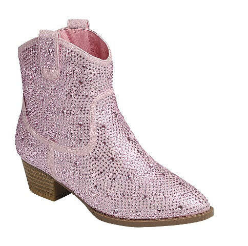 River-01K   Kids Cowgirl Boots w/ Rhinestones  