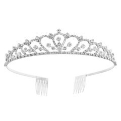60763 Rhinestone Crown Tiara