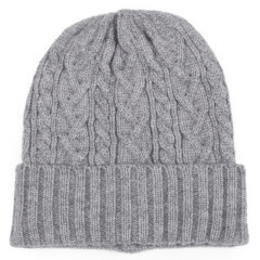 EHT10440   Cable Knitt Braided Beanie 