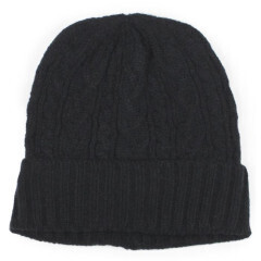 EHT10440   Cable Knitt Braided Beanie 